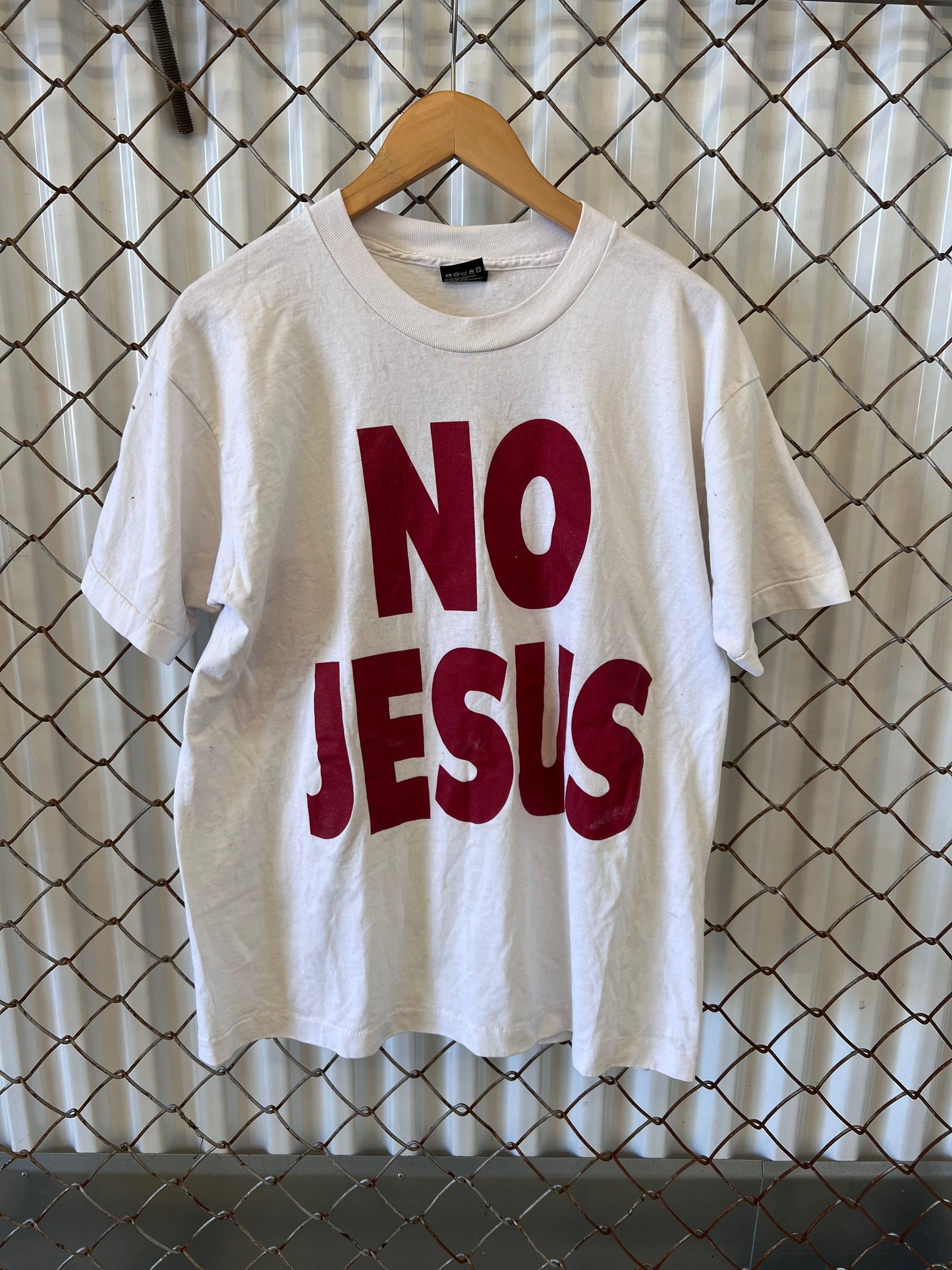 Vintage 90's NO JESUS NO PEACE Single Stitch Shirt