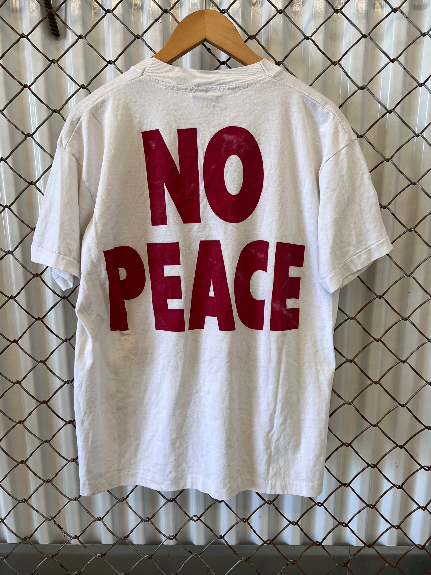 Vintage 90's NO JESUS NO PEACE Single Stitch Shirt