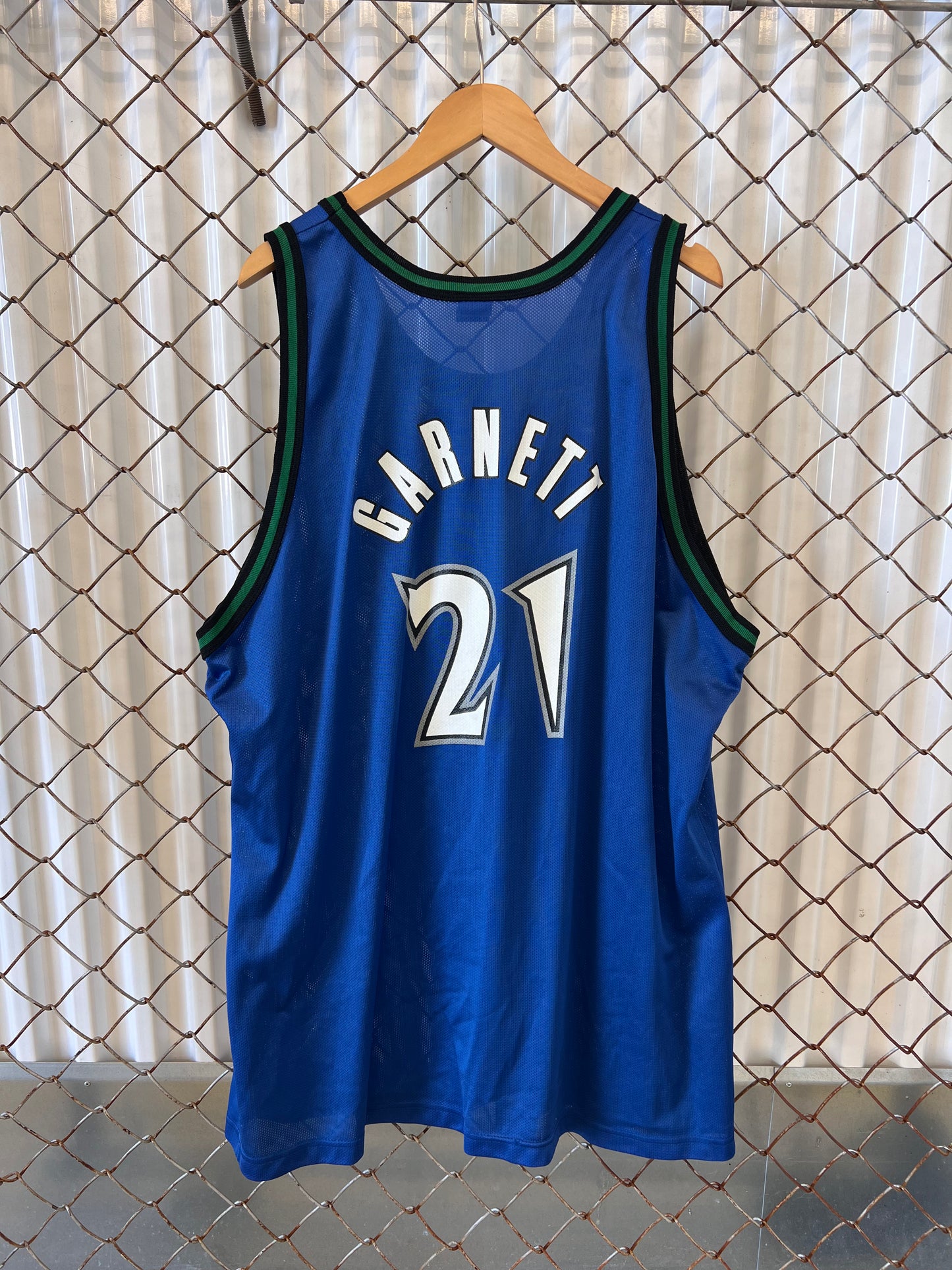 Vintage 90's Champion Kevin Garnett Minnesota Timberwolves Jersey