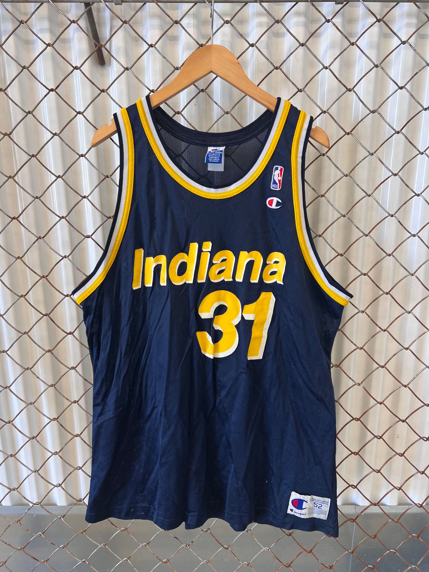 Vintage 90's Champion Reggie Miller Indiana Pacers Jersey
