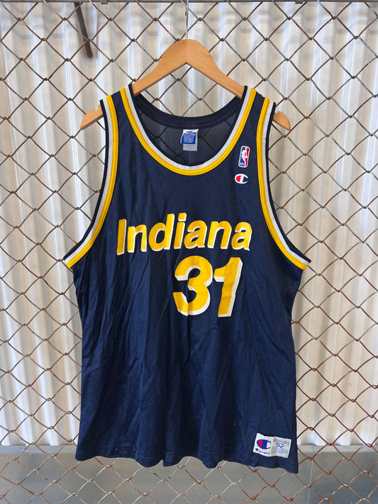 Vintage 90's Champion Reggie Miller Indiana Pacers Jersey