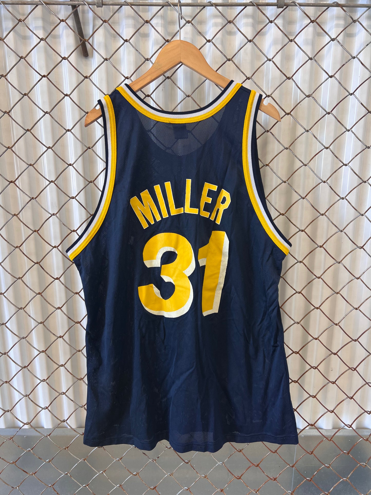 Vintage 90's Champion Reggie Miller Indiana Pacers Jersey