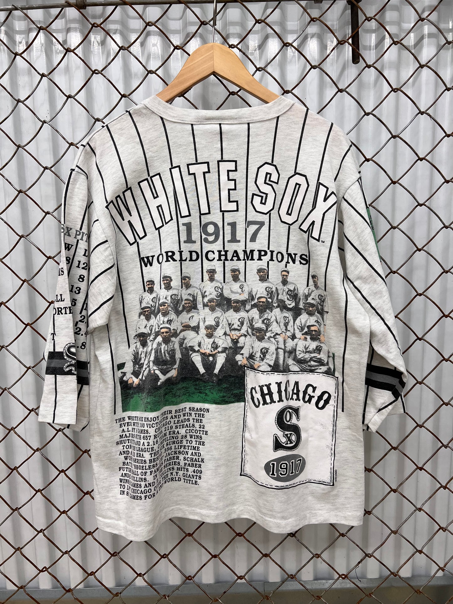 Vintage 1991 Long Gone White Sox Raglan Shirt
